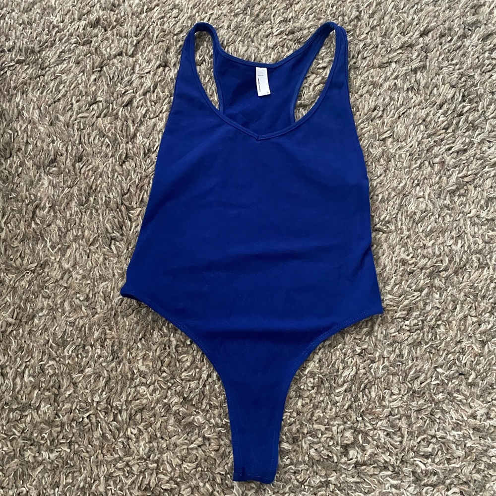 Blue tank body suit